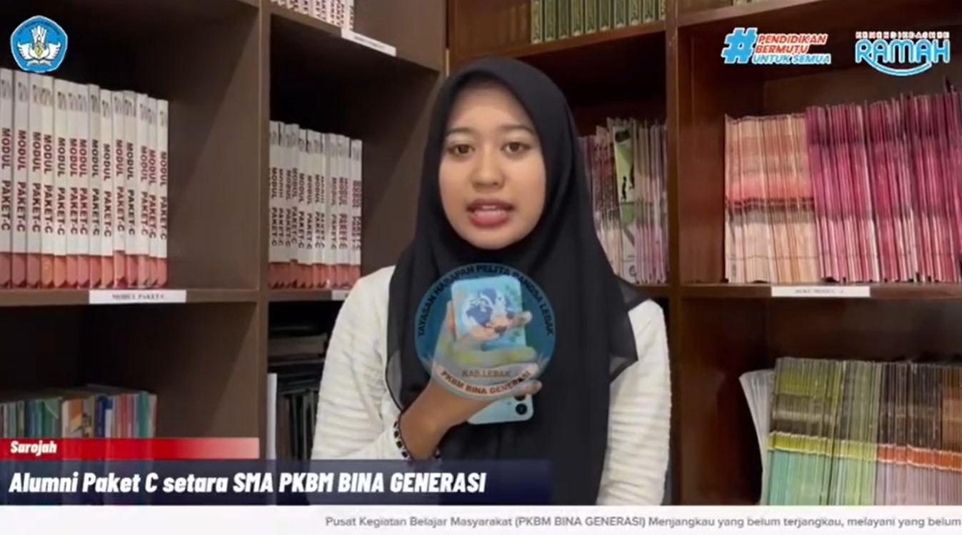 Sarojah "Alumni Paket C PKBM BIMA GENERASI"